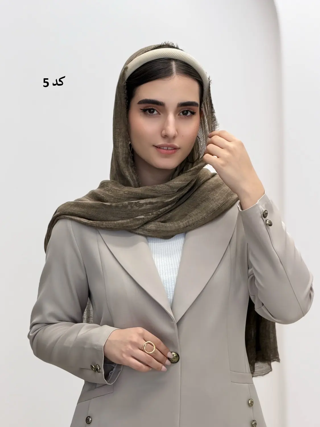 6889-شال کنفی لالیک